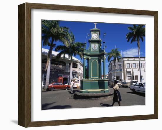 Clocktower at the Circus, Basseterre, St. Kitts, Leeward Islands-Ken Gillham-Framed Photographic Print