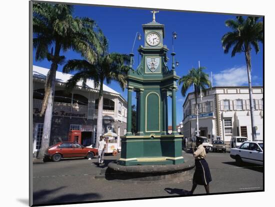 Clocktower at the Circus, Basseterre, St. Kitts, Leeward Islands-Ken Gillham-Mounted Photographic Print