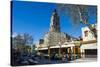 Clocktower in the Medieval Old Town-Michael Runkel-Stretched Canvas