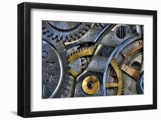 Clockwork - Macro-null-Framed Art Print