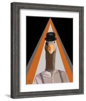 Clockwork Orange Goose-Fab Funky-Framed Art Print