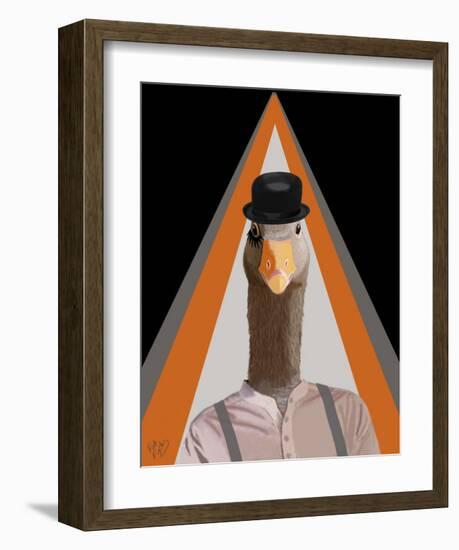 Clockwork Orange Goose-Fab Funky-Framed Art Print