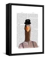 Clockwork Orange Goose-Fab Funky-Framed Stretched Canvas