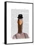 Clockwork Orange Goose-Fab Funky-Framed Stretched Canvas