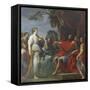 Cloelia and Lars Porsena-Placido Costanzi-Framed Stretched Canvas