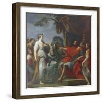 Cloelia and Lars Porsena-Placido Costanzi-Framed Giclee Print