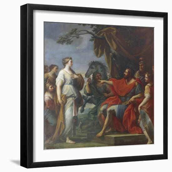 Cloelia and Lars Porsena-Placido Costanzi-Framed Premium Giclee Print