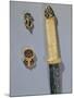 Cloisonne' Enamel and Gold Dagger Handle and Clasps, from Princely Burial of Germanic Warrior-null-Mounted Giclee Print