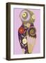 Cloissone Owl-null-Framed Giclee Print