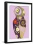 Cloissone Owl-null-Framed Giclee Print