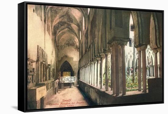 Cloister at Amalfi Cathedral, Italy-null-Framed Stretched Canvas