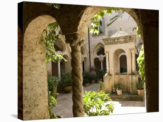 Cloister at Villa Cimbrone, Ravello, Campania, Italy, Europe-Oliviero Olivieri-Stretched Canvas