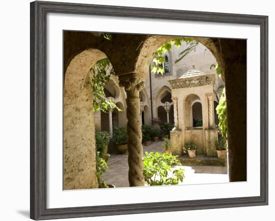 Cloister at Villa Cimbrone, Ravello, Campania, Italy, Europe-Oliviero Olivieri-Framed Photographic Print