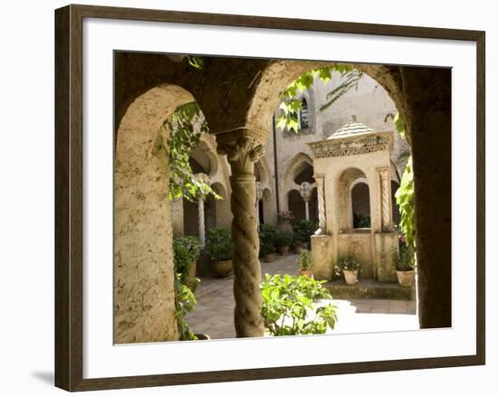 Cloister at Villa Cimbrone, Ravello, Campania, Italy, Europe-Oliviero Olivieri-Framed Photographic Print