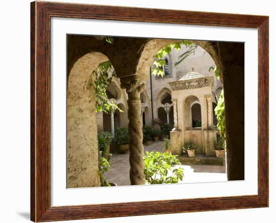 Cloister at Villa Cimbrone, Ravello, Campania, Italy, Europe-Oliviero Olivieri-Framed Photographic Print