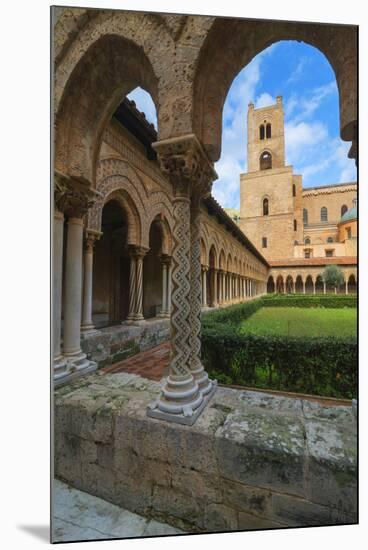 Cloister, Cathedral of Monreale, Monreale, Palermo, Sicily, Italy, Europe-Marco Simoni-Mounted Photographic Print