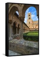 Cloister, Cathedral of Monreale, Monreale, Palermo, Sicily, Italy, Europe-Marco Simoni-Framed Stretched Canvas