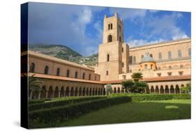 Cloister, Cathedral of Monreale, Monreale, Palermo, Sicily, Italy, Europe-Marco Simoni-Stretched Canvas