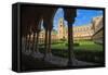 Cloister, Cathedral of Monreale, Monreale, Palermo, Sicily, Italy, Europe-Marco Simoni-Framed Stretched Canvas