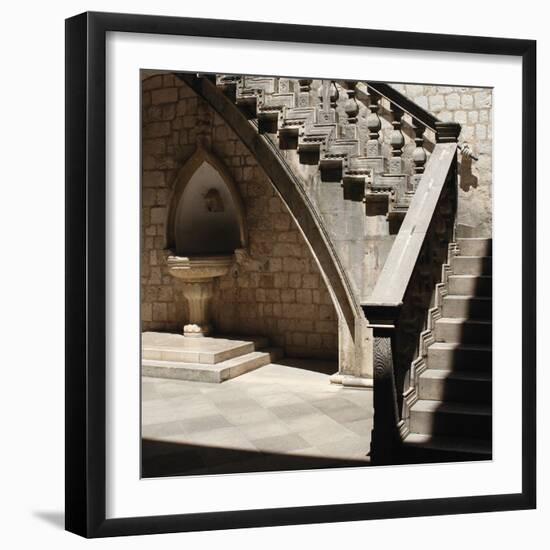 Cloister - Fountain-Tony Koukos-Framed Giclee Print