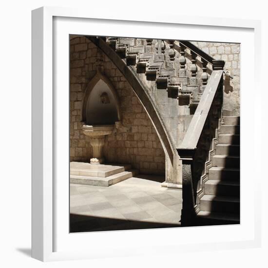 Cloister - Fountain-Tony Koukos-Framed Giclee Print