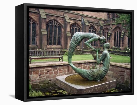 Cloister Garden, Chester Cathedral, Cheshire, England, United Kingdom, Europe-Nelly Boyd-Framed Stretched Canvas