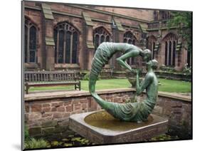 Cloister Garden, Chester Cathedral, Cheshire, England, United Kingdom, Europe-Nelly Boyd-Mounted Photographic Print