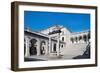 Cloister of Bramante and Staircase Leading to Basilica, Benedictine Abbey of Montecassino-null-Framed Giclee Print