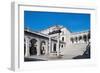 Cloister of Bramante and Staircase Leading to Basilica, Benedictine Abbey of Montecassino-null-Framed Giclee Print