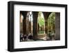 Cloister of Catedral La Seu in the Barri Gotic, Barcelona, Catalonia, Spain-null-Framed Art Print