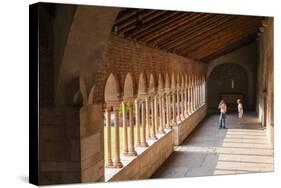 Cloister of Church of San Zeno, Verona, UNESCO World Heritage Site, Veneto, Italy, Europe-Nico-Stretched Canvas