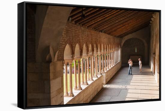 Cloister of Church of San Zeno, Verona, UNESCO World Heritage Site, Veneto, Italy, Europe-Nico-Framed Stretched Canvas