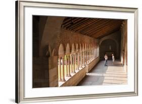 Cloister of Church of San Zeno, Verona, UNESCO World Heritage Site, Veneto, Italy, Europe-Nico-Framed Photographic Print