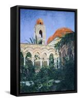 Cloister of the Hermits in Palermo-Samuel de Champlain-Framed Stretched Canvas