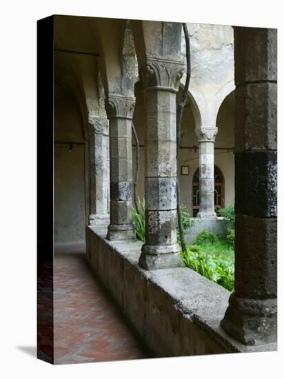 Cloister of the San Francesco Church, Sorrento, Campania, Italy-Walter Bibikow-Stretched Canvas