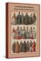 Cloistered Greek Orthodoxy Religious Fashion in the Byzantine Style-Friedrich Hottenroth-Stretched Canvas