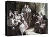 Cloistered Nuns, Gospel Reading, 19th Century-Prisma Archivo-Stretched Canvas