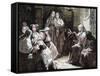 Cloistered Nuns, Gospel Reading, 19th Century-Prisma Archivo-Framed Stretched Canvas