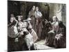 Cloistered Nuns, Gospel Reading, 19th Century-Prisma Archivo-Mounted Photographic Print