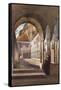 Cloisters at Amalfi, with Additions by Prince Luigi Maria Di Borbone (1838-1886), 1855-Giacinto Gigante-Framed Stretched Canvas