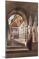 Cloisters at Amalfi, with Additions by Prince Luigi Maria Di Borbone (1838-1886), 1855-Giacinto Gigante-Mounted Giclee Print