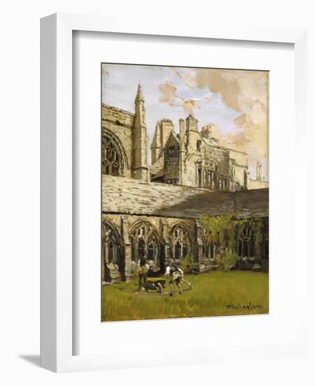 Cloisters at New College, Oxford-John Fulleylove-Framed Giclee Print