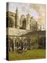 Cloisters at New College, Oxford-John Fulleylove-Stretched Canvas