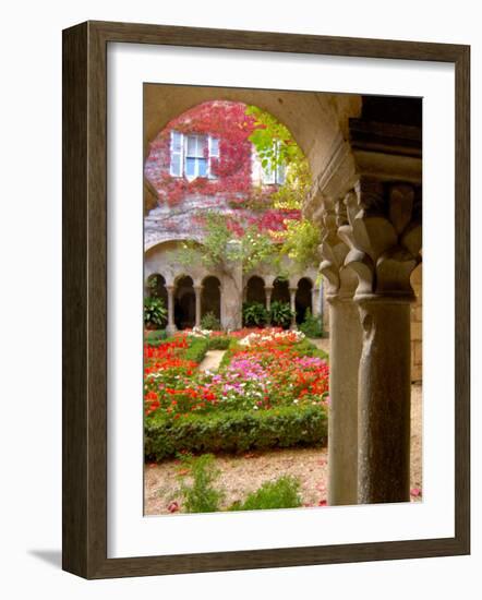 Cloisters at St-Paul-de-Mausole Monastery, St. Remy de Provence, France-Lisa S. Engelbrecht-Framed Photographic Print