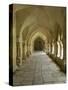 Cloisters, Fontenay Abbey, UNESCO World Heritage Site, Burgundy, France, Europe-Rolf Richardson-Stretched Canvas