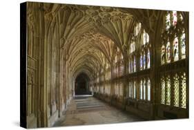 Cloisters, Gloucester Cathedral, Gloucestershire-Peter Thompson-Stretched Canvas