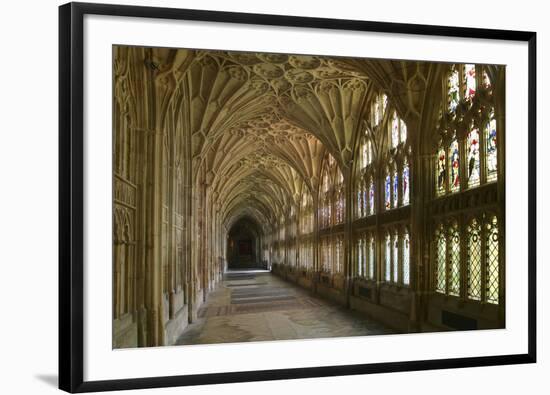 Cloisters, Gloucester Cathedral, Gloucestershire-Peter Thompson-Framed Photographic Print