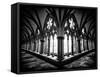 Cloisters in Salisbury Cathedral-Rory Garforth-Framed Stretched Canvas