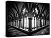 Cloisters in Salisbury Cathedral-Rory Garforth-Stretched Canvas