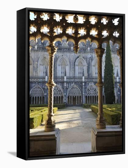 Cloisters of the Batalha Monastery, a UNESCO World Heritage Site, Portugal-Mauricio Abreu-Framed Stretched Canvas